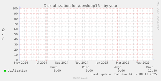 Disk utilization for /dev/loop13