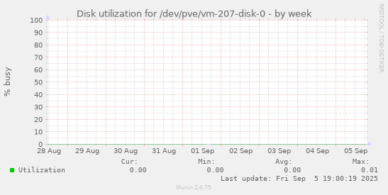 Disk utilization for /dev/pve/vm-207-disk-0