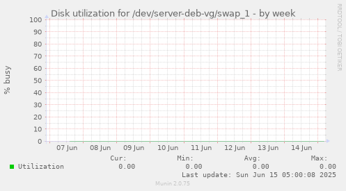 Disk utilization for /dev/server-deb-vg/swap_1